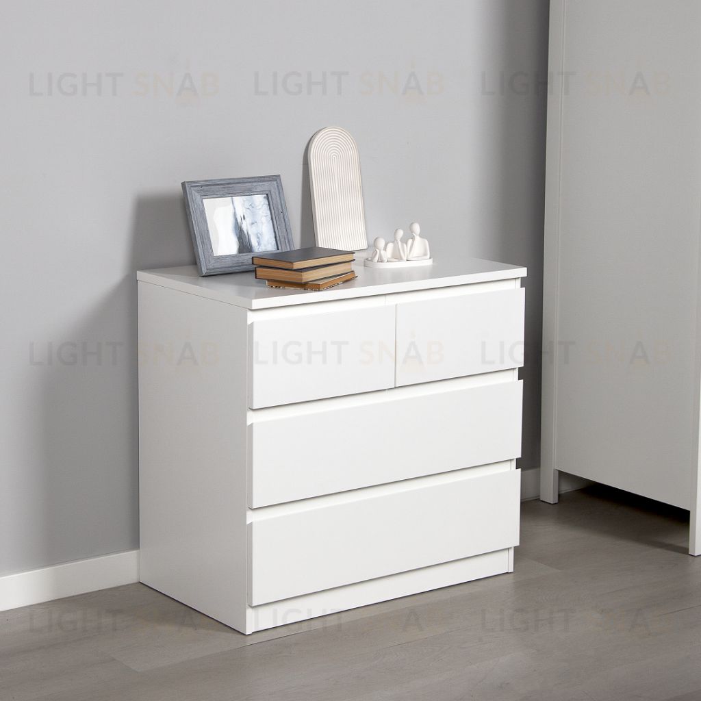 Комод МАЛЬТА с четырьмя выдвижными ящиками, цвет белый 2.05.02.050.1