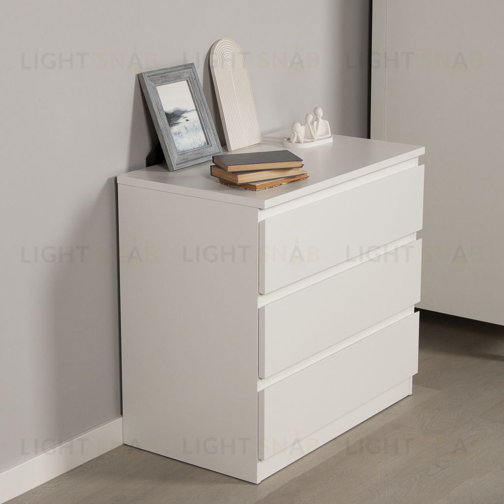 Комод МАЛЬТА с тремя выдвижными ящиками, цвет белый 2.05.02.040.1