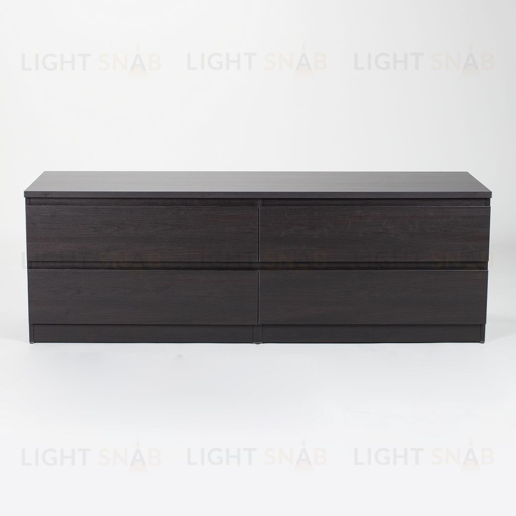 Комод МАЛЬТА низкий с четырьмя выдвижными ящиками, цвет Дуб Венге 2.05.02.030.5