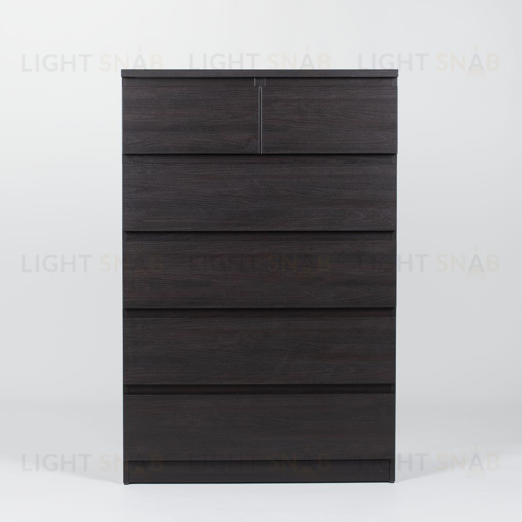 Комод МАЛЬТА высокий с шестью выдвижными ящиками, цвет Дуб Венге 2.05.02.100.5