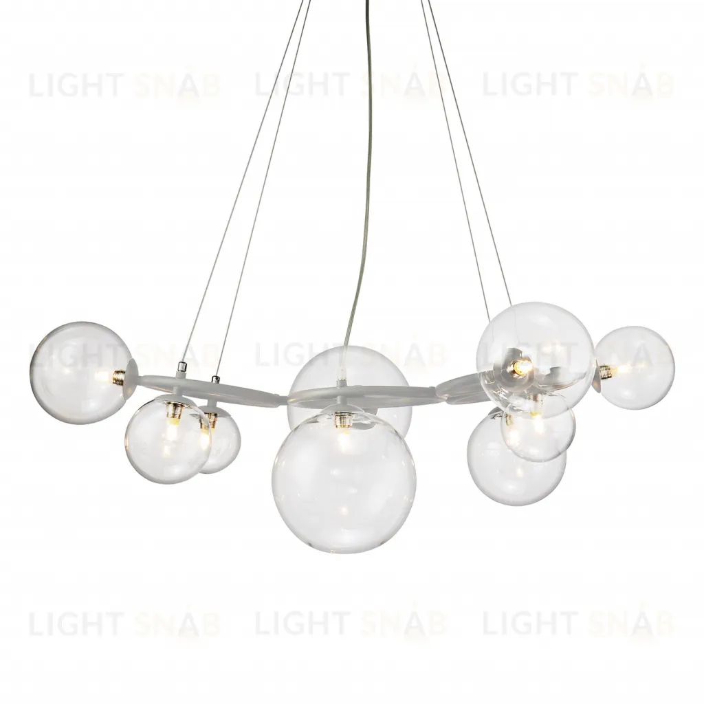 Люстра Wendt 9 grey/clear KG1202P-9 grey/clear