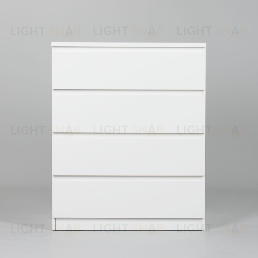 Комод МАЛЬТА высокий с четырьмя выдвижными ящиками, цвет белый 2.05.02.070.1