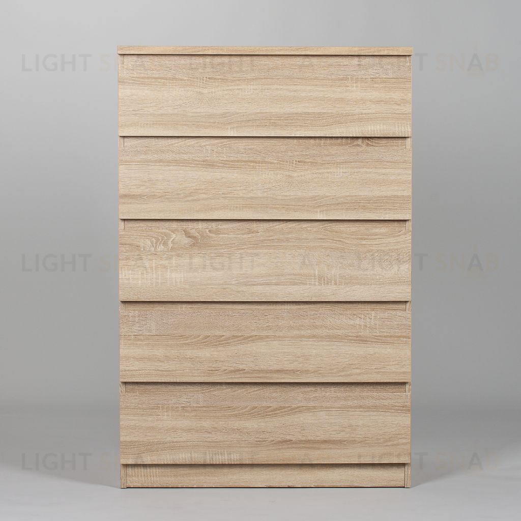 Комод МАЛЬТА высокий с пятью одинаковыми выдвижными ящиками, цвет Дуб Сонома 2.05.02.090.3