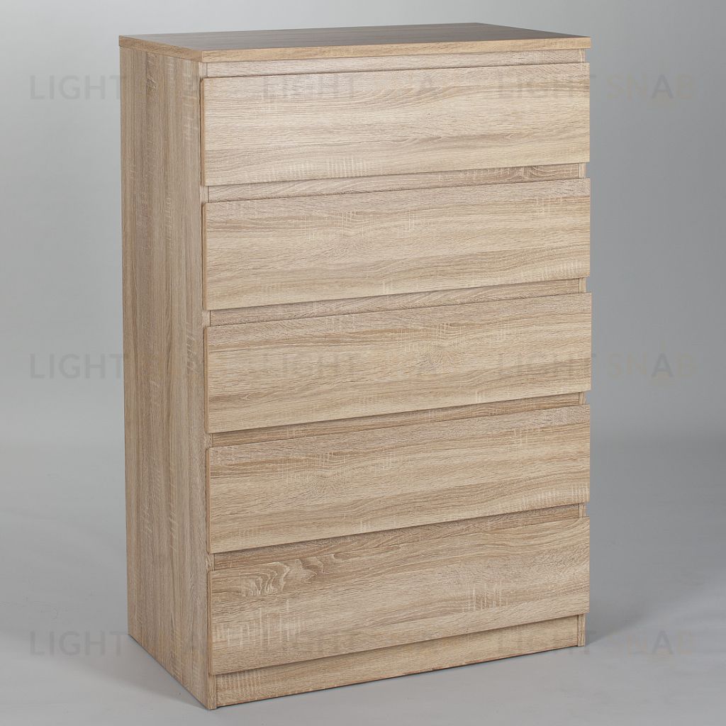 Комод МАЛЬТА высокий с пятью одинаковыми выдвижными ящиками, цвет Дуб Сонома 2.05.02.090.3