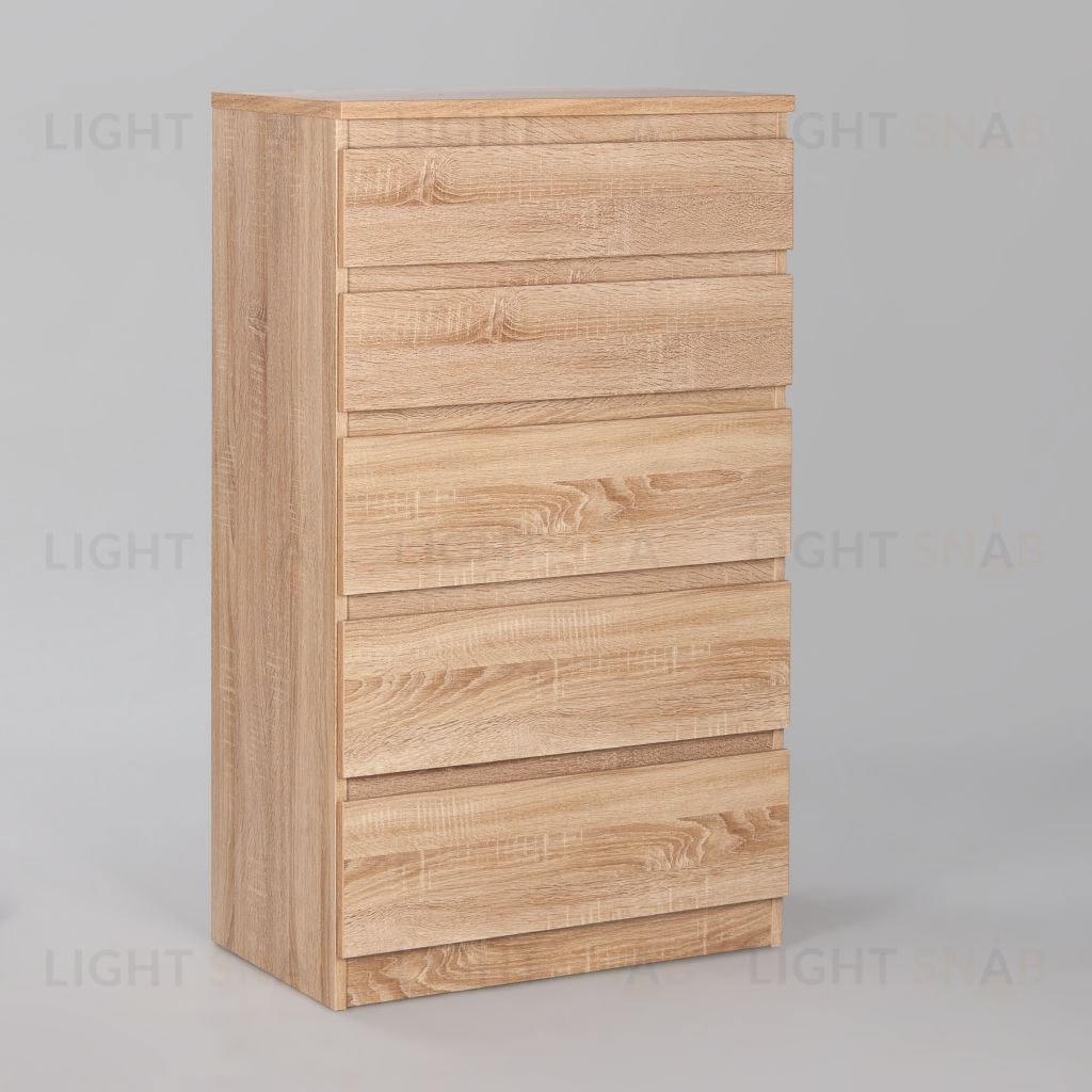Комод КАСТОР с пятью ящиками, цвет Дуб Сонома 2.03.02.070.3