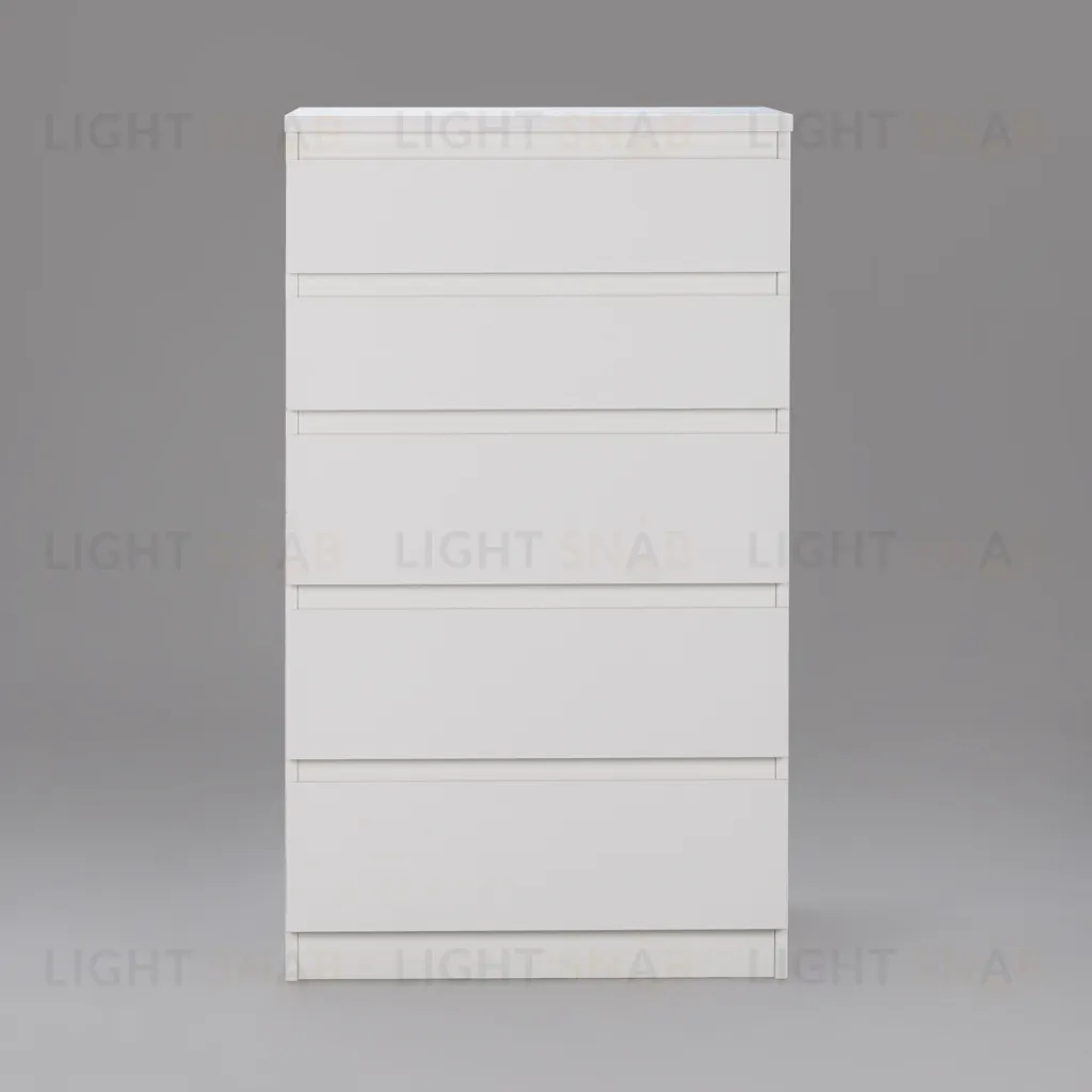 Комод КАСТОР с пятью ящиками, цвет белый 2.03.02.070.1