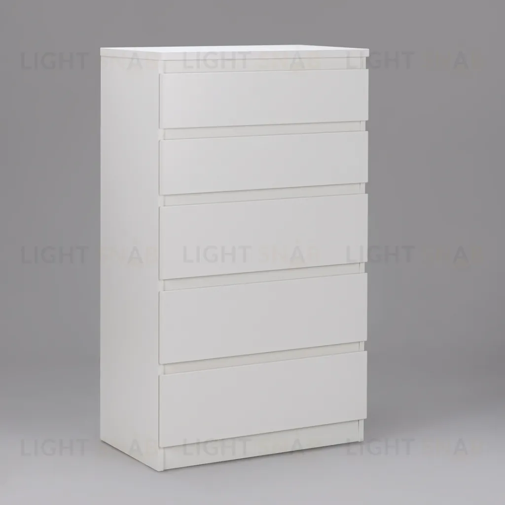 Комод КАСТОР с пятью ящиками, цвет белый 2.03.02.070.1