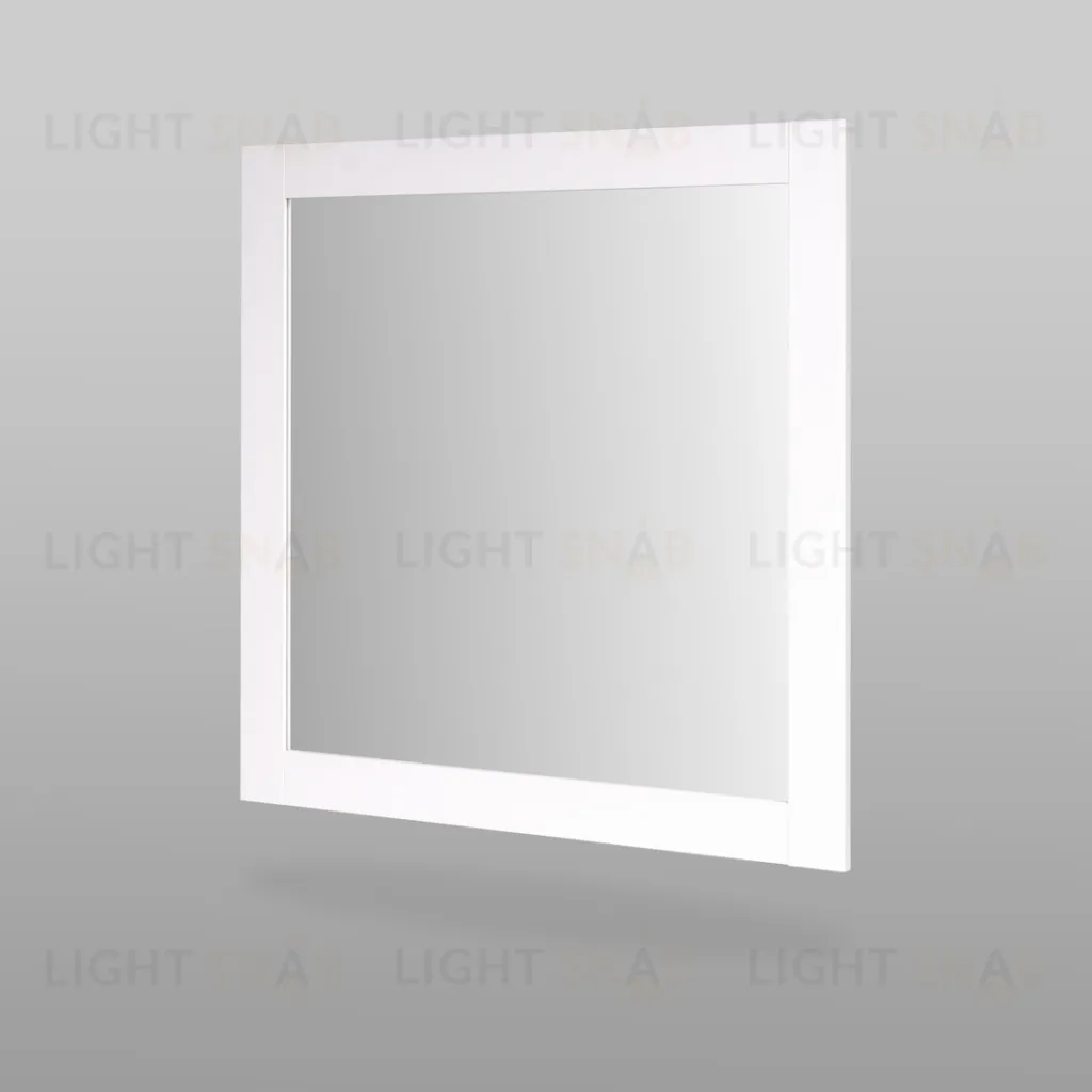 Зеркало СИРИУС квадратное настенное, цвет белый 2.02.12.280.1