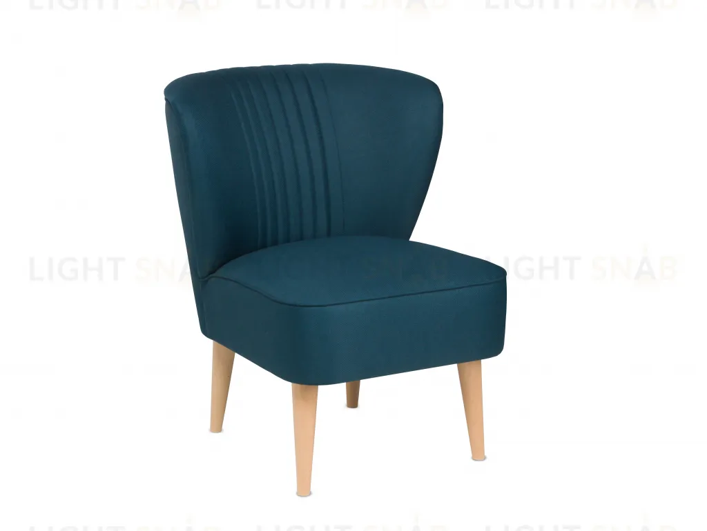 Кресло Унельма сине-зелёный, ткань рогожка UNEACH MA81