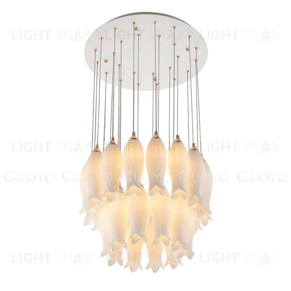  Люстра Cloyd ARGANA C26 / Ø50 см - керамика - белый (арт.10806)  10806