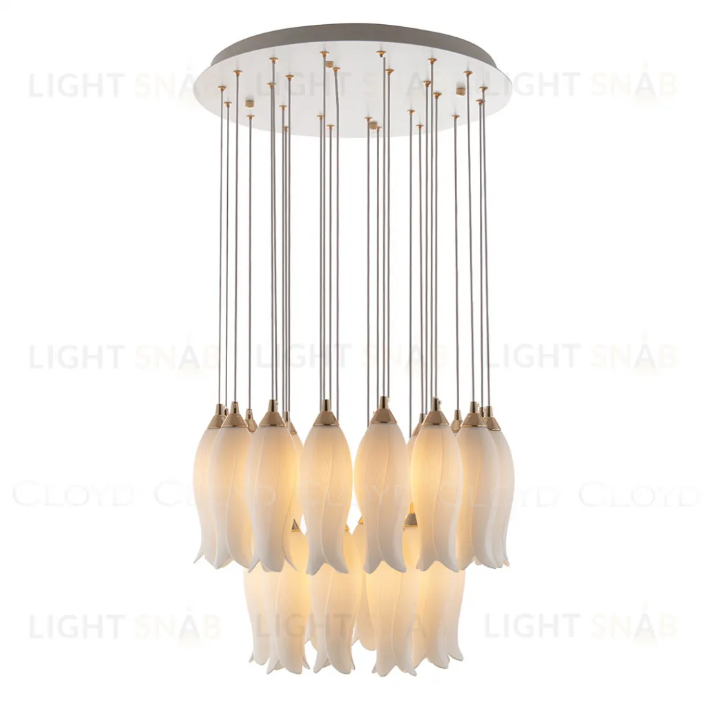  Люстра Cloyd ARGANA C26 / Ø50 см - керамика - белый (арт.10806)  10806