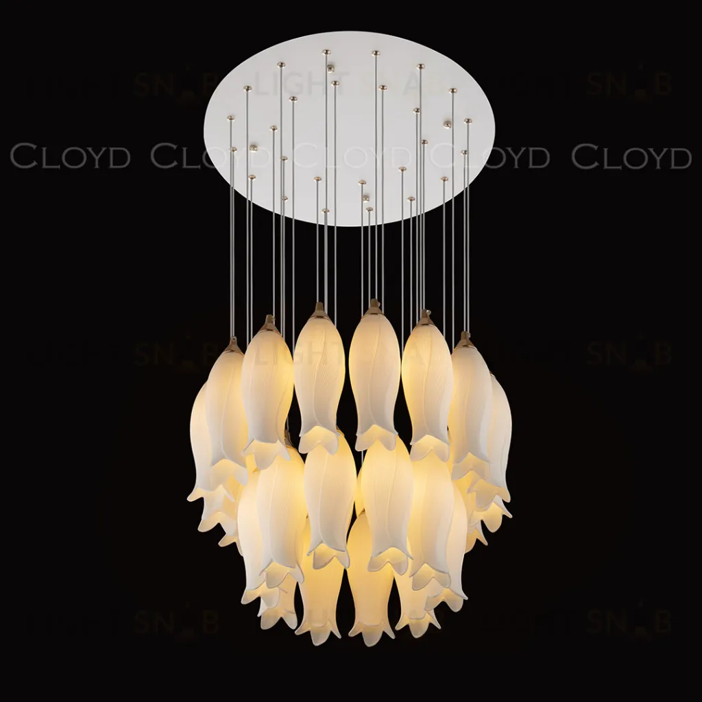  Люстра Cloyd ARGANA C26 / Ø50 см - керамика - белый (арт.10806)  10806