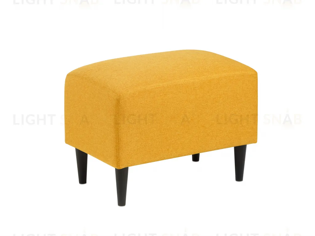 Пуф Киркас жёлто-оранжевый, ткань рогожка KIRPUF TW10