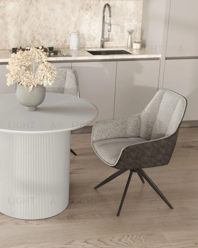 Стул обеденный Alba серый спинка экокожа УТ000037119