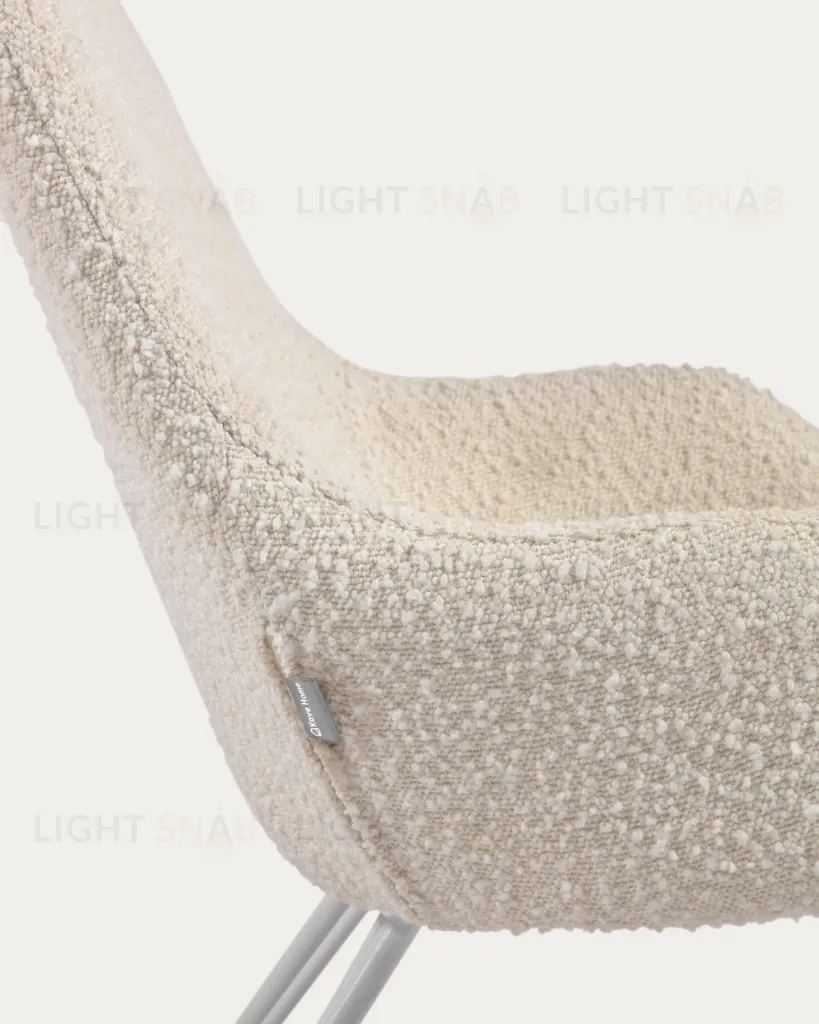 Детское кресло-качалка Joey из белой ткани букле 108750