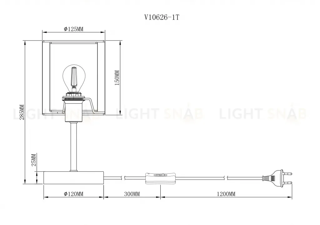 Лампа настольная Moderli V10626-1T Room УТ000036815