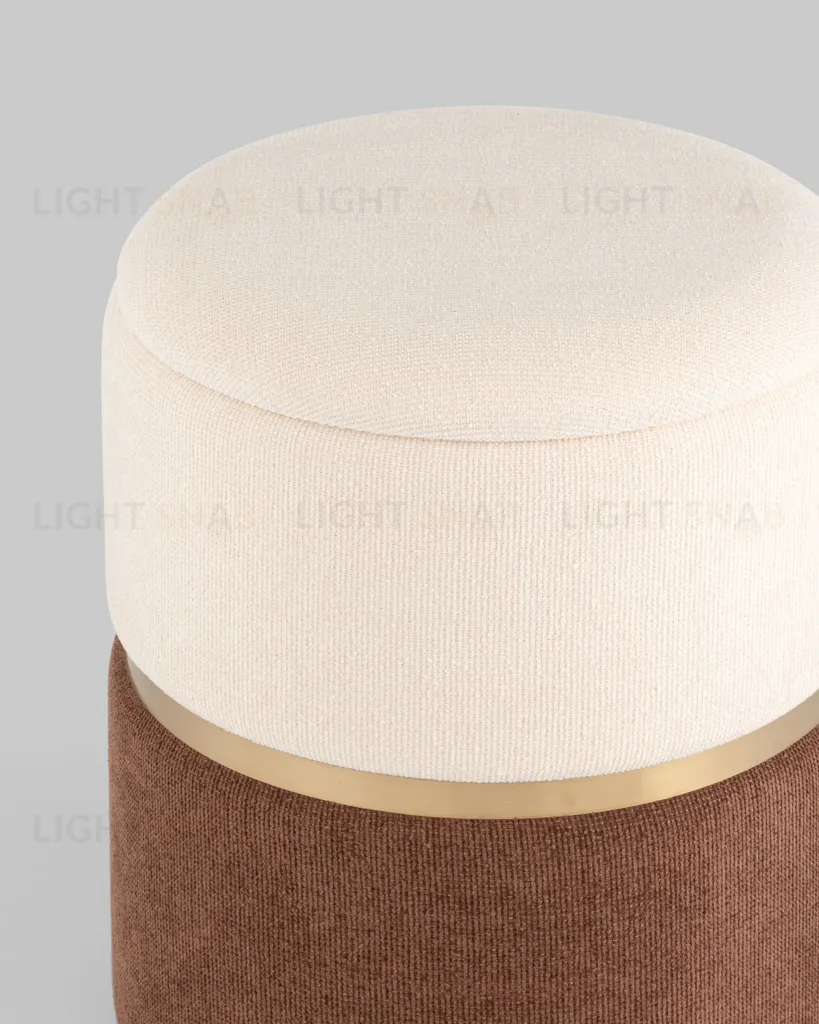 Пуф Кэрри с ящиком шенилл коричневый УТ000036809