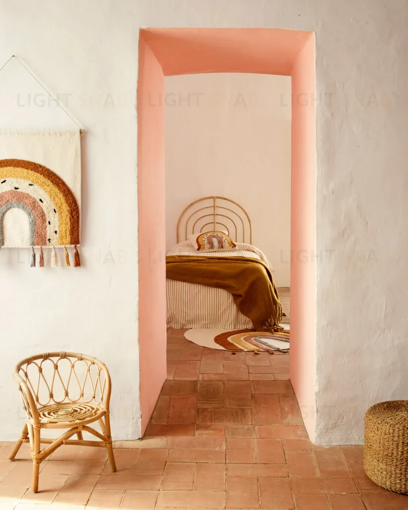 Tadea Настенный гобелен 100 % хлопок с многоцветным радужным рисунком 60 x 52 см 145958