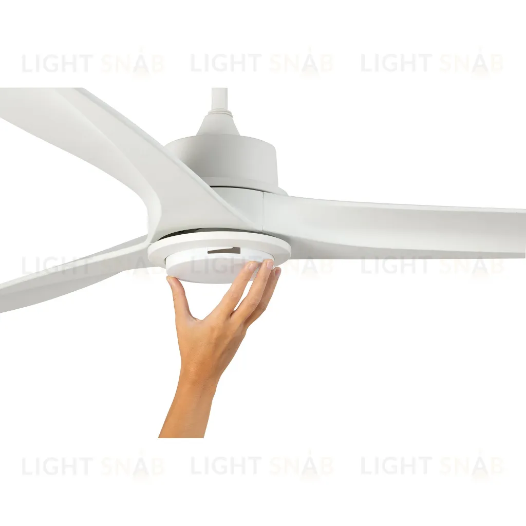 Белый потолочный вентилятор Tonic LED с двигателем постоянного тока 116131