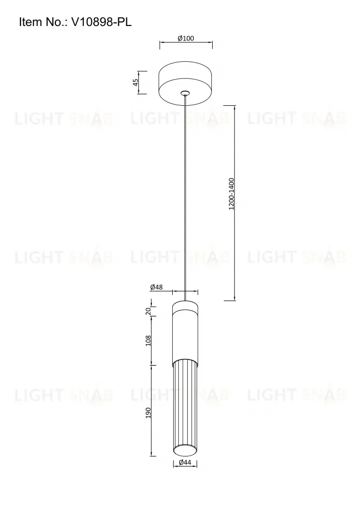 Светильник подвесной светодиодный Moderli V10898-PL Ran УТ000038005