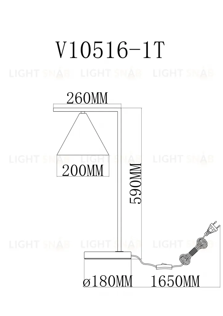 Настольная лампа Moderli V10516-1T Omaha УТ000035771