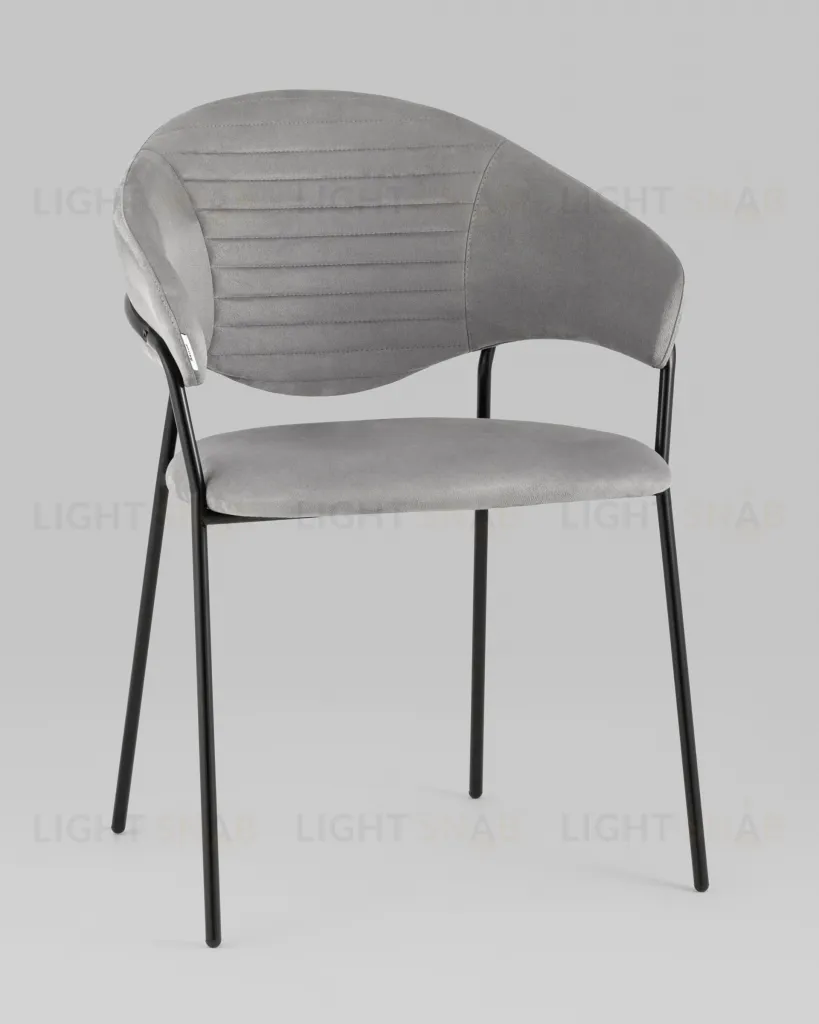 Стул Алексис искусственная замша серый УТ000035498