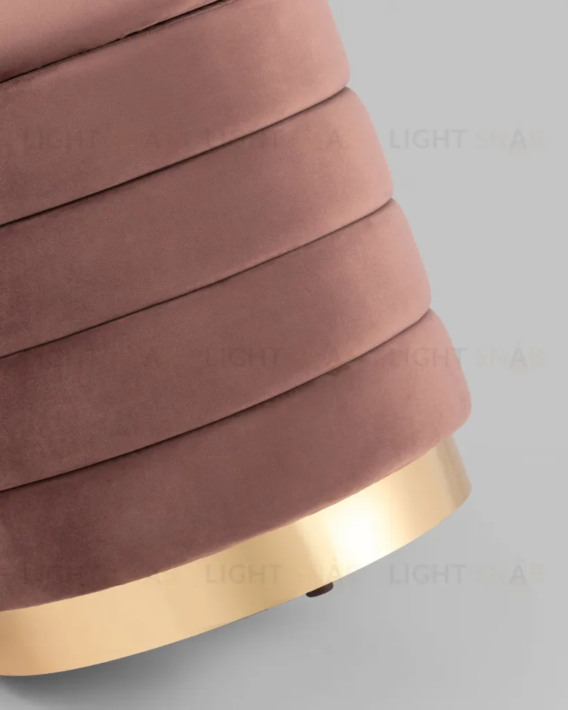 Пуф Франсис с ящиком велюр пыльно-розовый УТ000035899