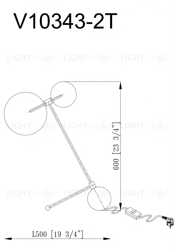 Настольная лампа Moderli V10343-2T Bizet УТ000034927
