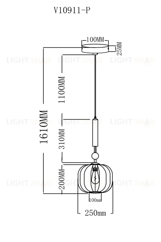 Светильник подвесной Moderli V10911-P Creamy УТ000038243
