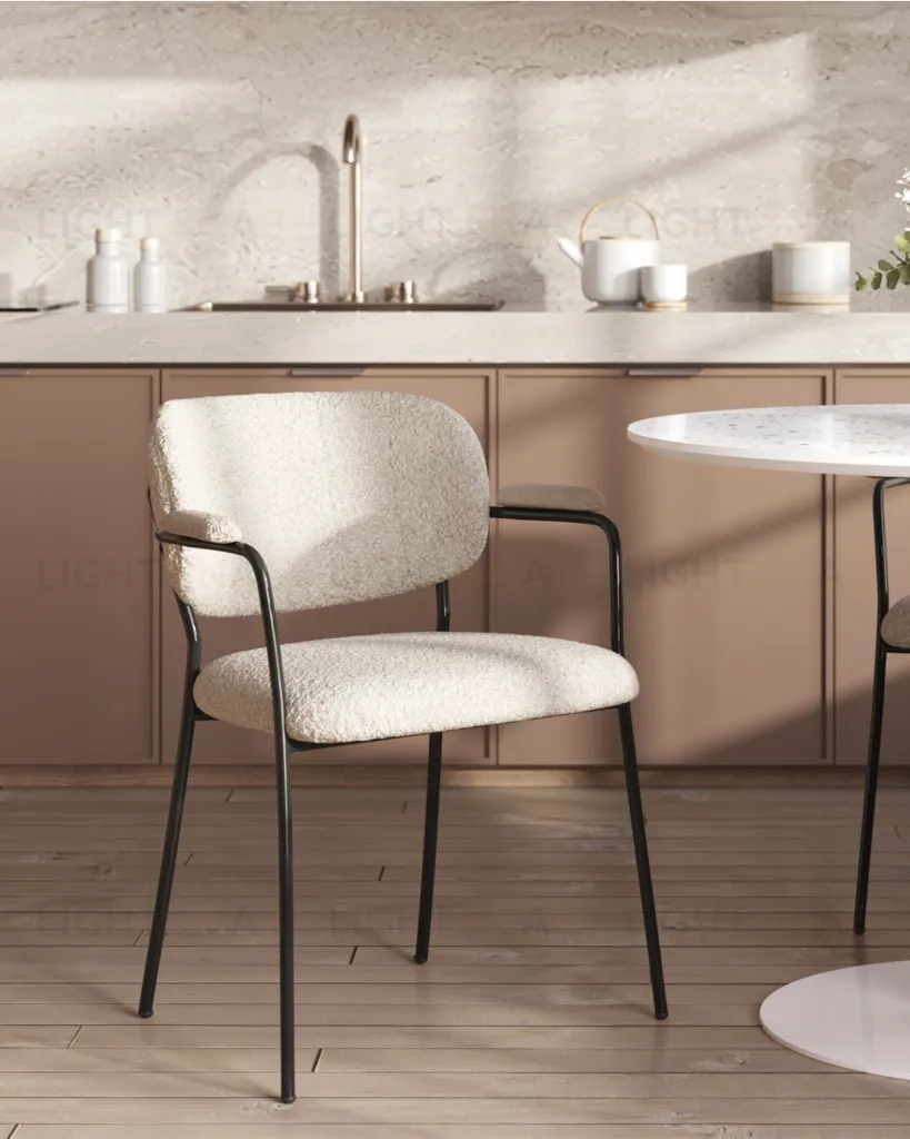 Стул Кэрол букле белый УТ000038526