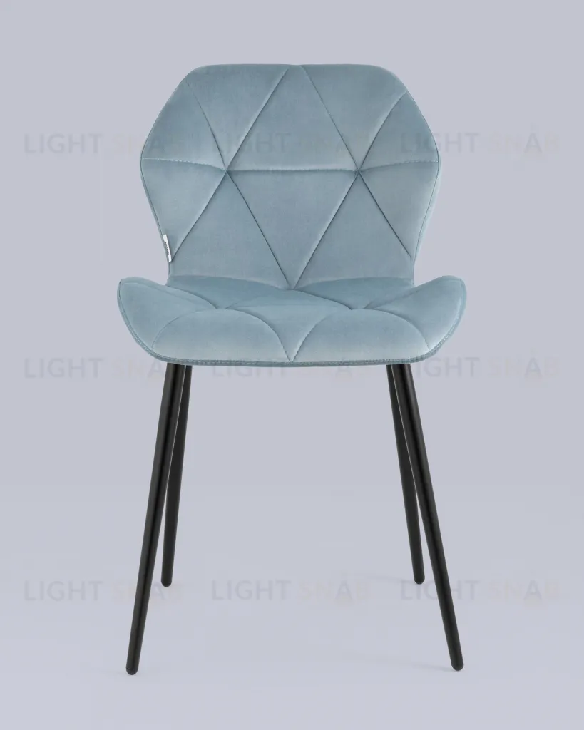 Стул Эдвин велюр пыльно-голубой УТ000035492