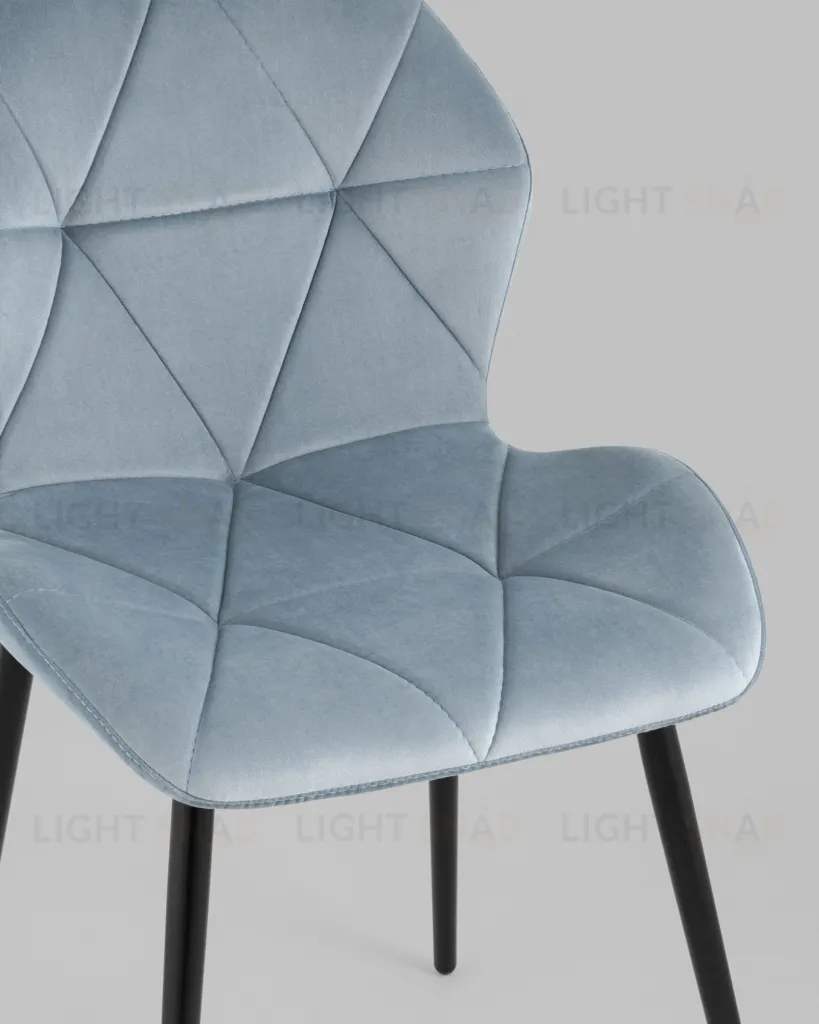 Стул Эдвин велюр пыльно-голубой УТ000035492