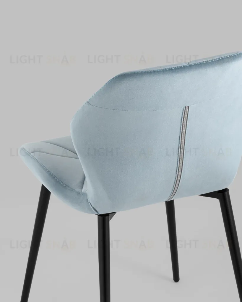 Стул Эдвин велюр пыльно-голубой УТ000035492