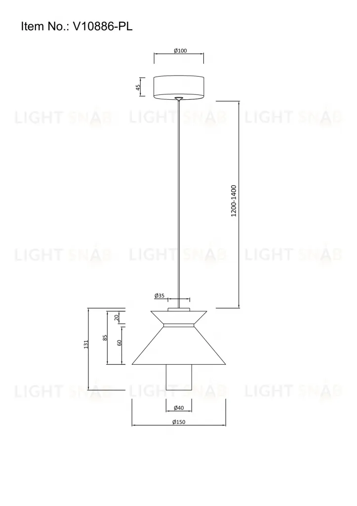 Светильник подвесной светодиодный Moderli V10886-PL Ori УТ000037993