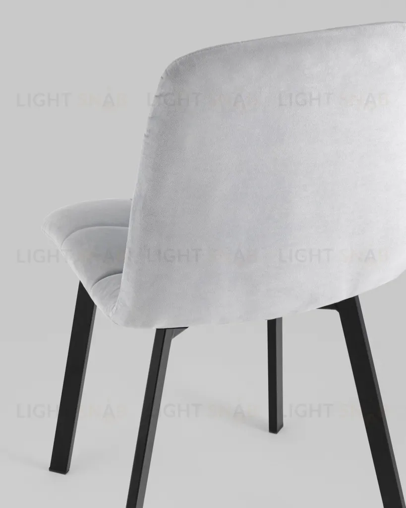 Стул Oliver Square велюр светло-серый УТ000034876