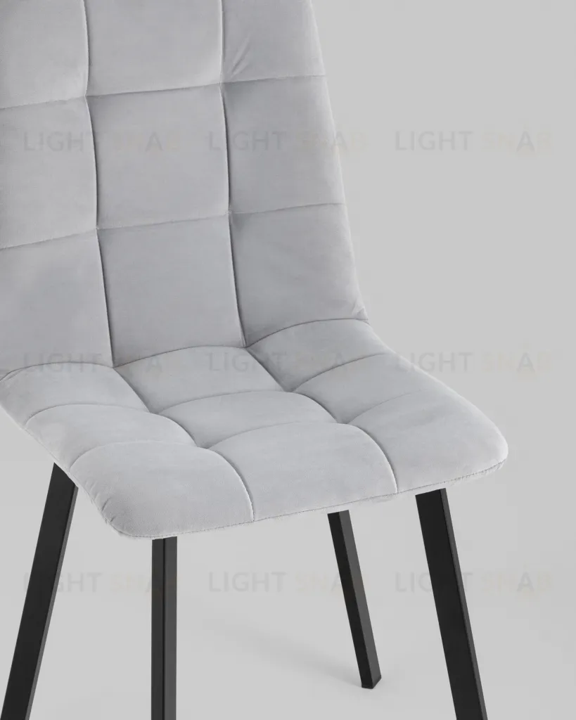 Стул Oliver Square велюр светло-серый УТ000034876