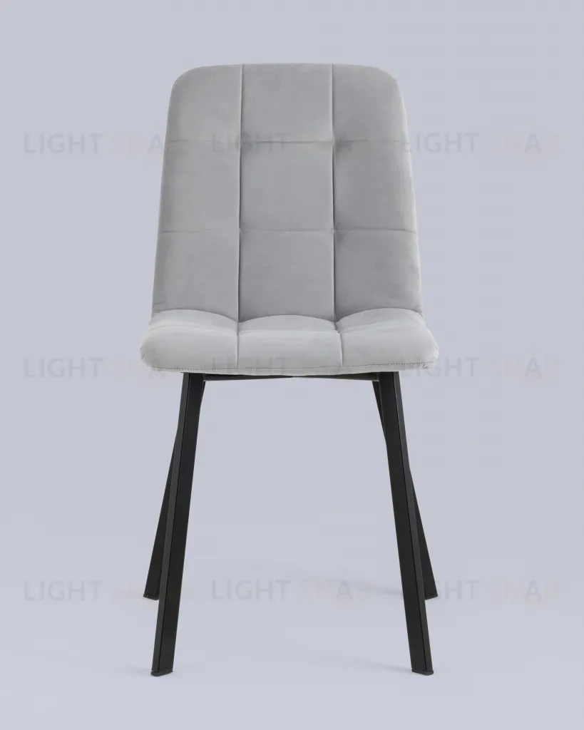 Стул Oliver Square велюр светло-серый УТ000034876