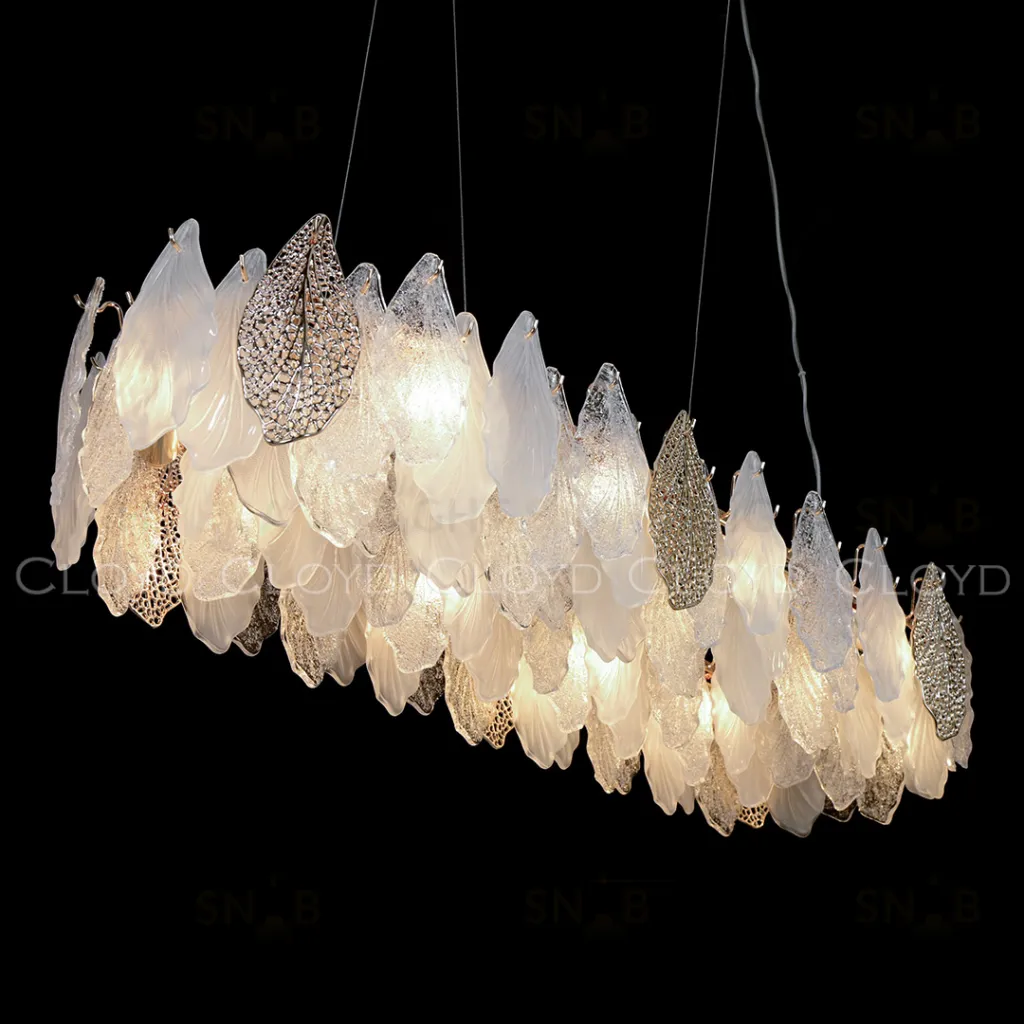  Люстра Cloyd SENEGAL-B C10 / шир. 99 см - с золотыми листьями - золото (арт.11173)  11173