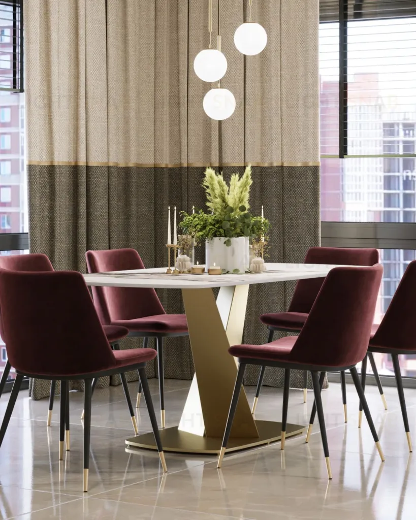 Стул Мелисса велюр бордовый УТ000004448