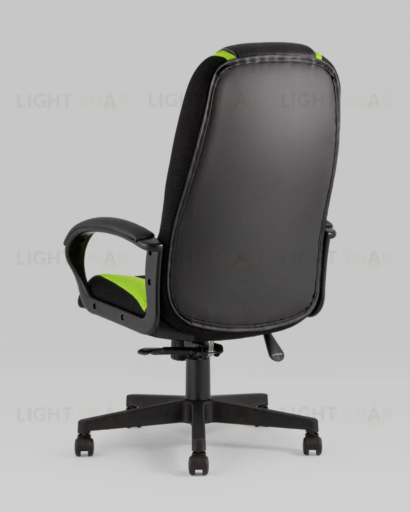 Кресло игровое TopChairs ST-CYBER 9 черный/зеленый УТ000034844