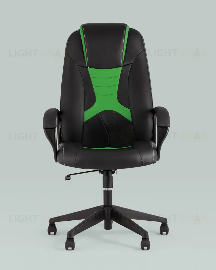 Кресло игровое TopChairs ST-CYBER 8 черный/салатовый УТ000035043