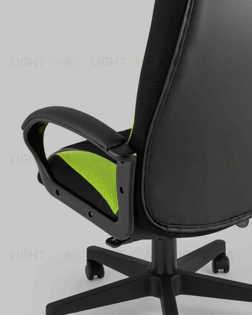 Кресло игровое TopChairs ST-CYBER 9 черный/зеленый УТ000034844