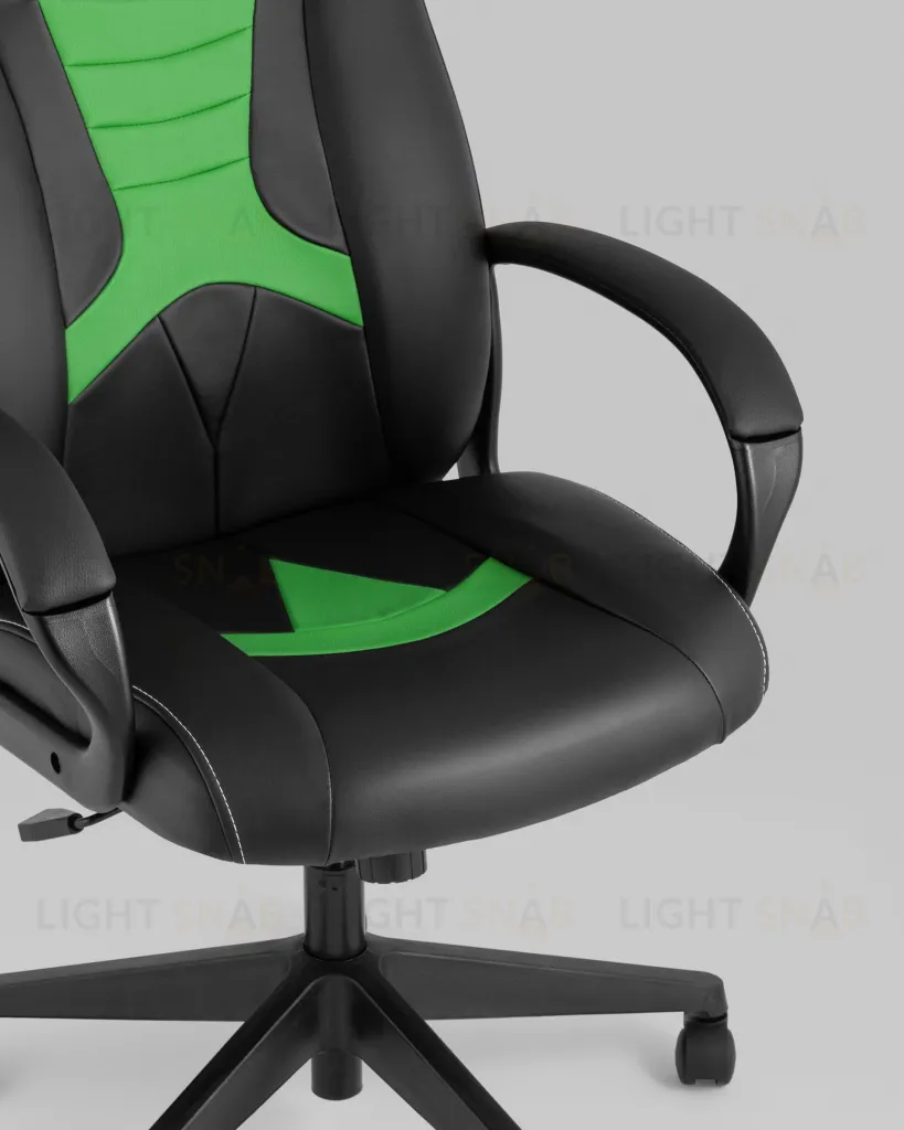 Кресло игровое TopChairs ST-CYBER 8 черный/салатовый УТ000035043