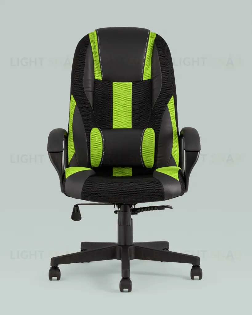 Кресло игровое TopChairs ST-CYBER 9 черный/зеленый УТ000034844