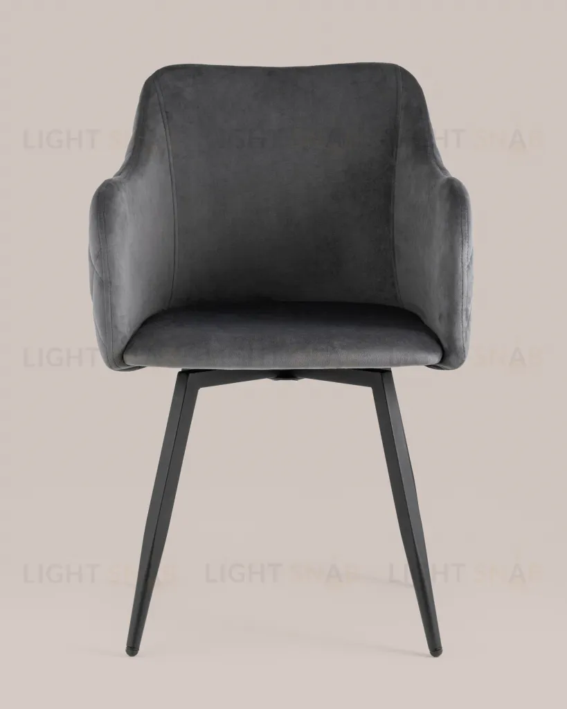 Стул Ника вращающийся велюр серый УТ000031327