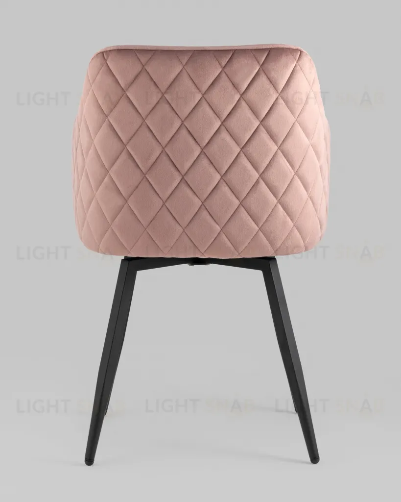 Стул Ника вращающийся велюр пыльно-розовый УТ000031328