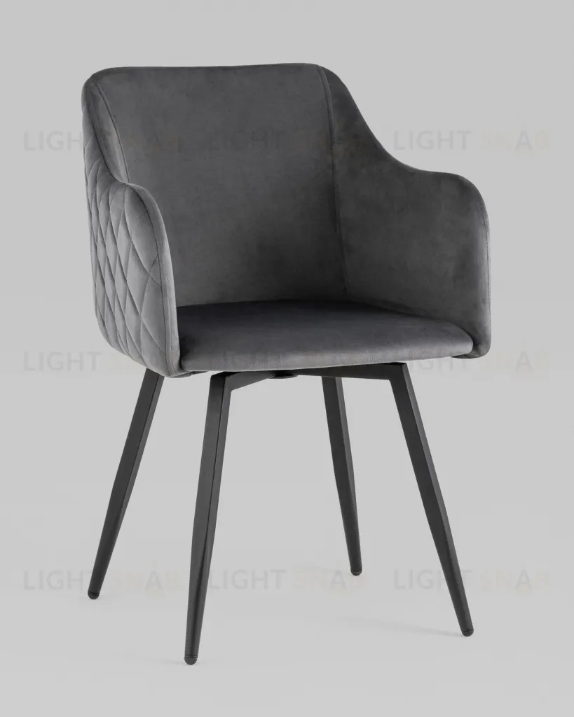 Стул Ника вращающийся велюр серый УТ000031327