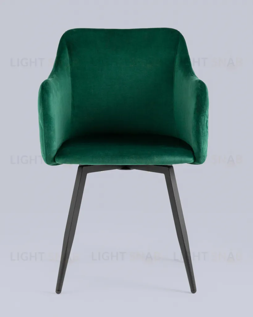 Стул Ника вращающийся велюр изумрудный УТ000031326