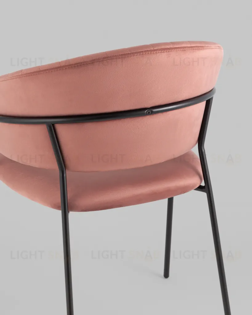 Стул Бруно велюр пыльно-розовый УТ000037665