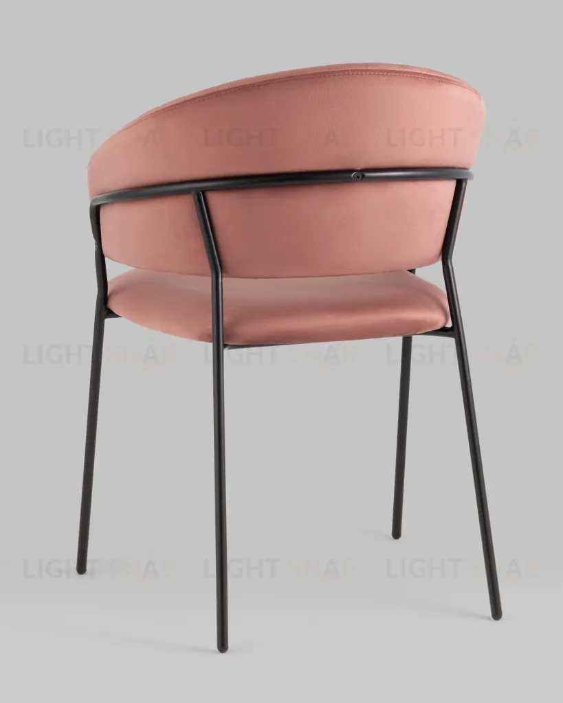 Стул Бруно велюр пыльно-розовый УТ000037665